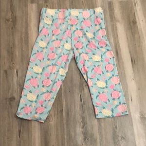 Blue, Yellow, and Pink Simply Southern Leggings